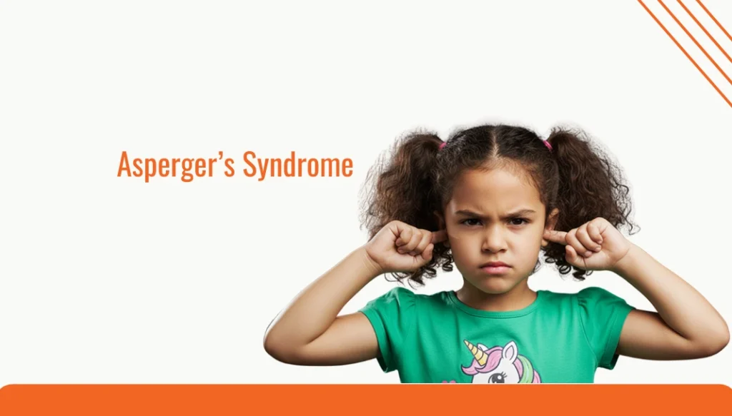 young girl with her ear covered