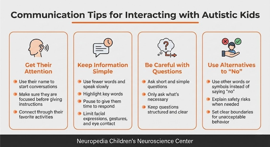 communication tips for interacting with autistic kid